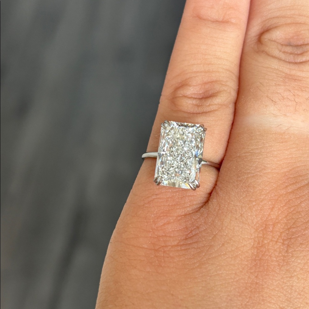 6.54CT Lab Grown Diamond Engagement Ring